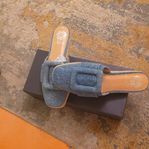 Vince camuto denim slides
